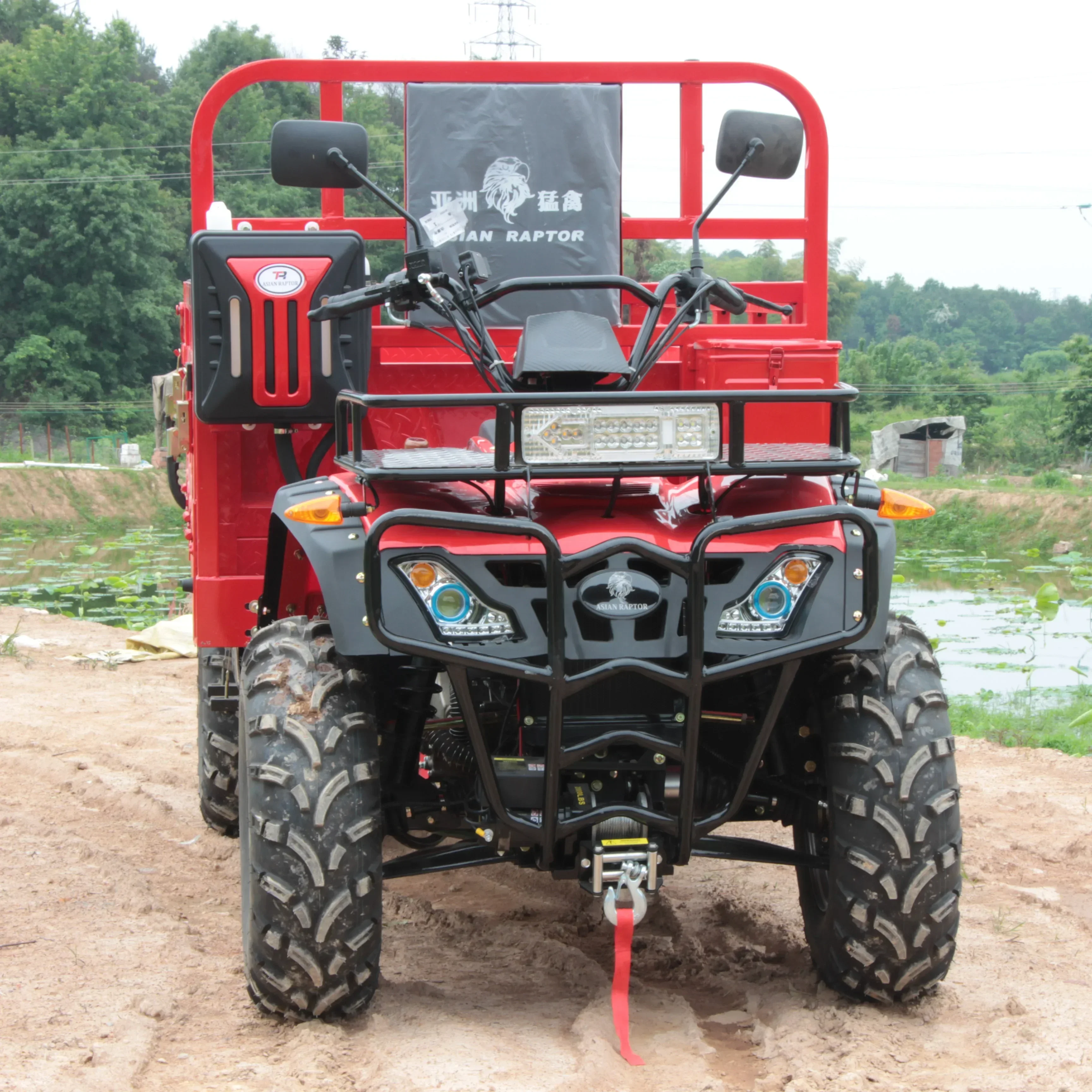 300CC/400CC Four-wheel ATV Auto hydraulic,4x4 Adult with eletrical winch Farming Off-road,4WD Shaft Drive Dune Buggy,12'' tire