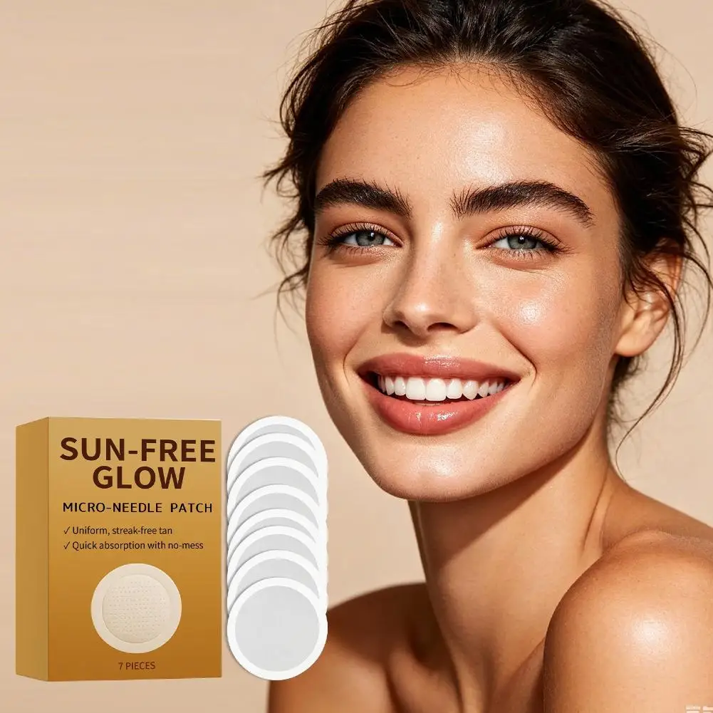 Sun Free Glow Micro Needle Patch Flexible Paste Design Fit Multiple Part Realize Integrated Even Full Body Darkening_voghion.com