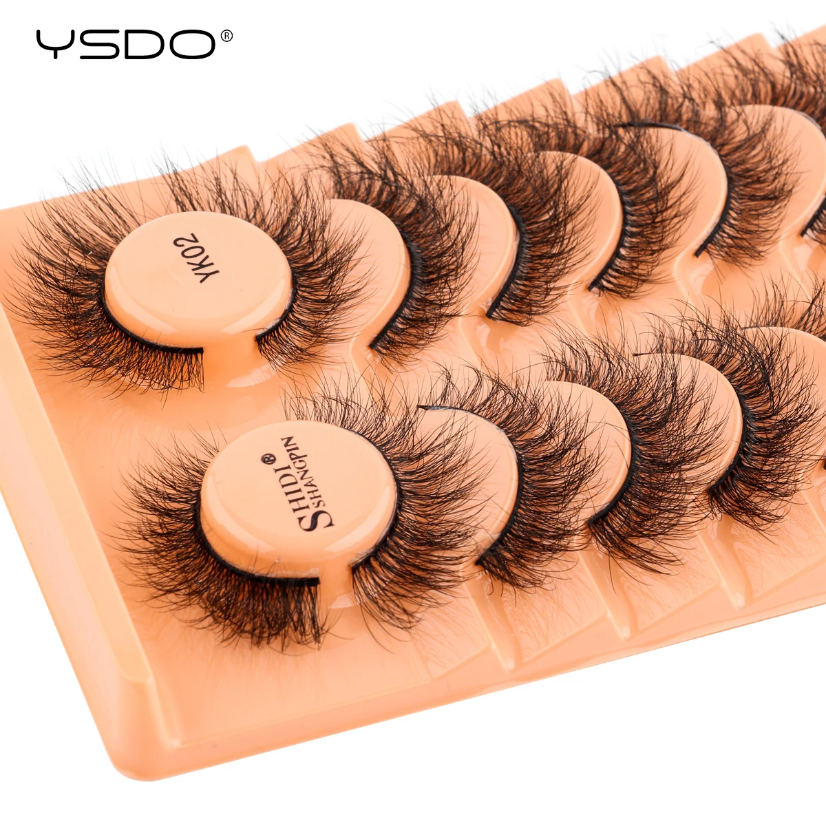 Soft Fluffy 3D Mink Cílios Postiços, Grosso, Handmade, Volume, Falso Cils, Natural, Longo, Cílios Falsos, Produto de maquiagem, 3 Pares, 10 Pares