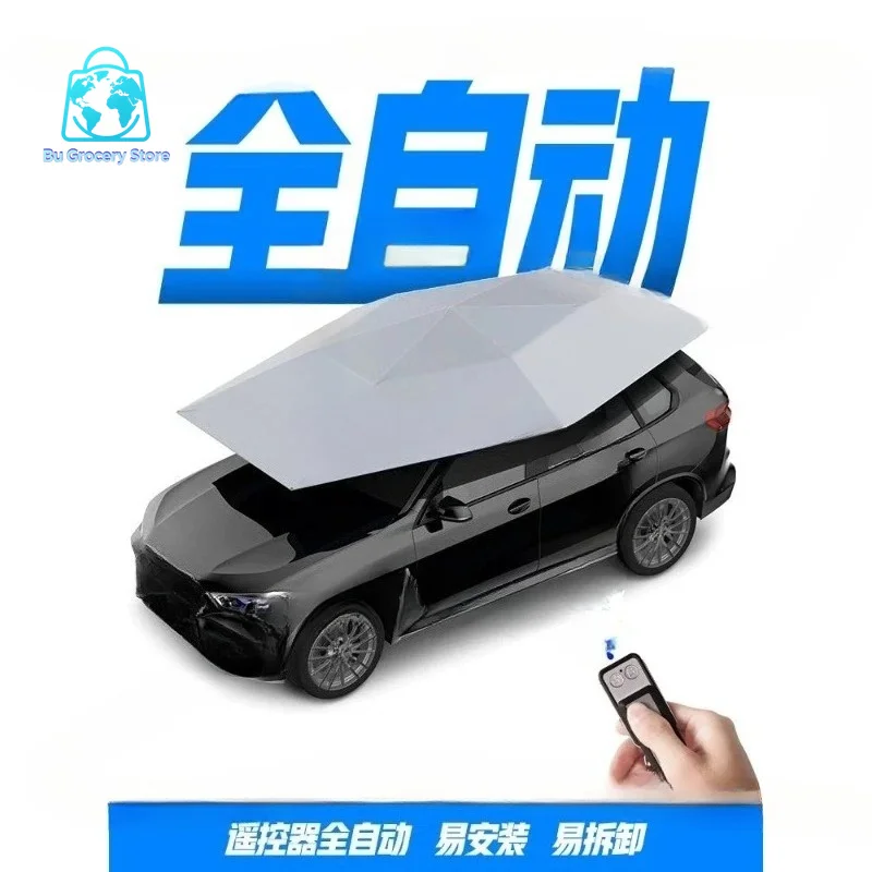 380cm New Roof Fixed Fully Automatic Sunshade Canopy for Car Sunshade and Car Clothing Cover