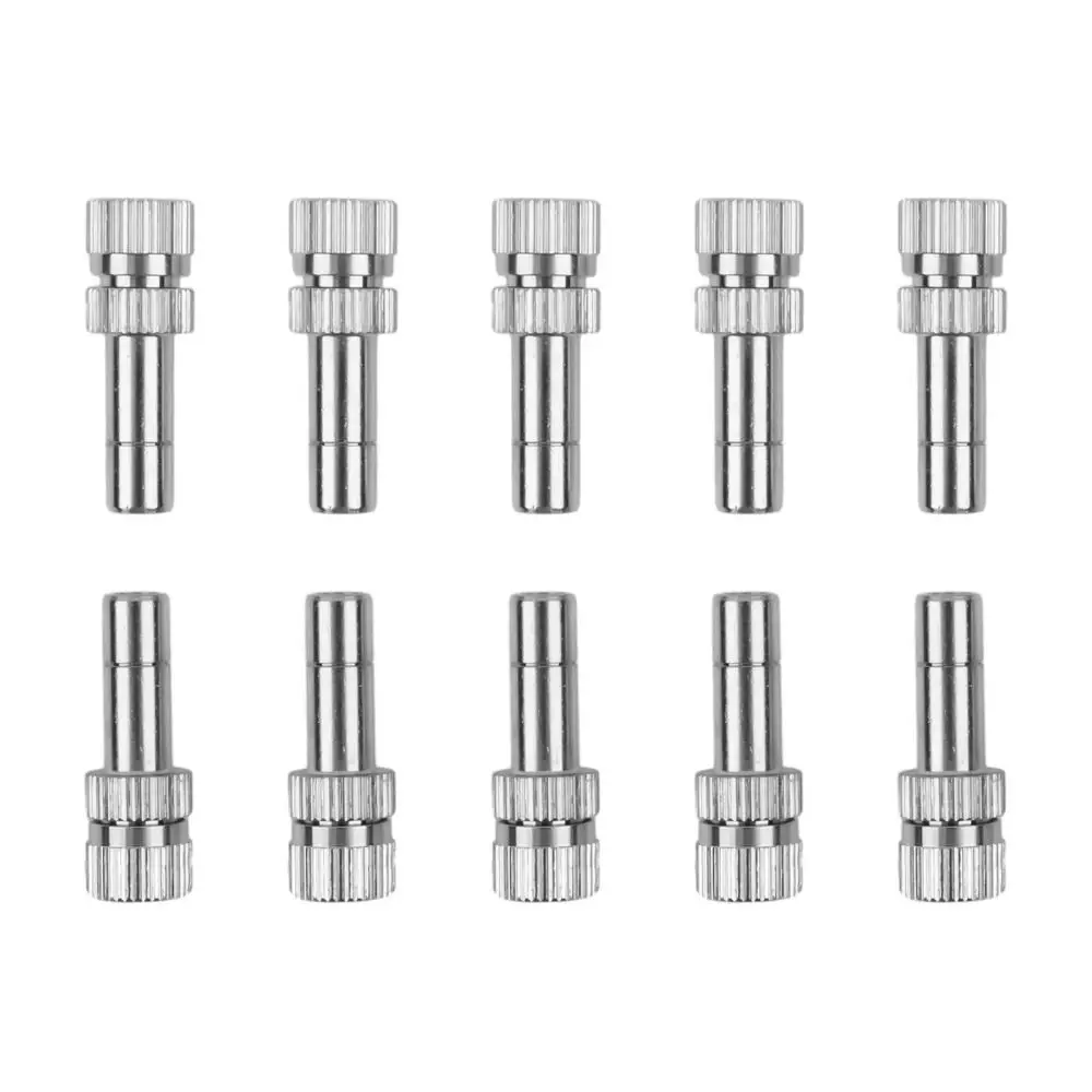 1/5Pcs Quick Pushing Atomizing Misting Nozzle Gardening Irrigation Parts Low Pressure Water Irrigation Sprinkler 8mm 0.15-0.8mm