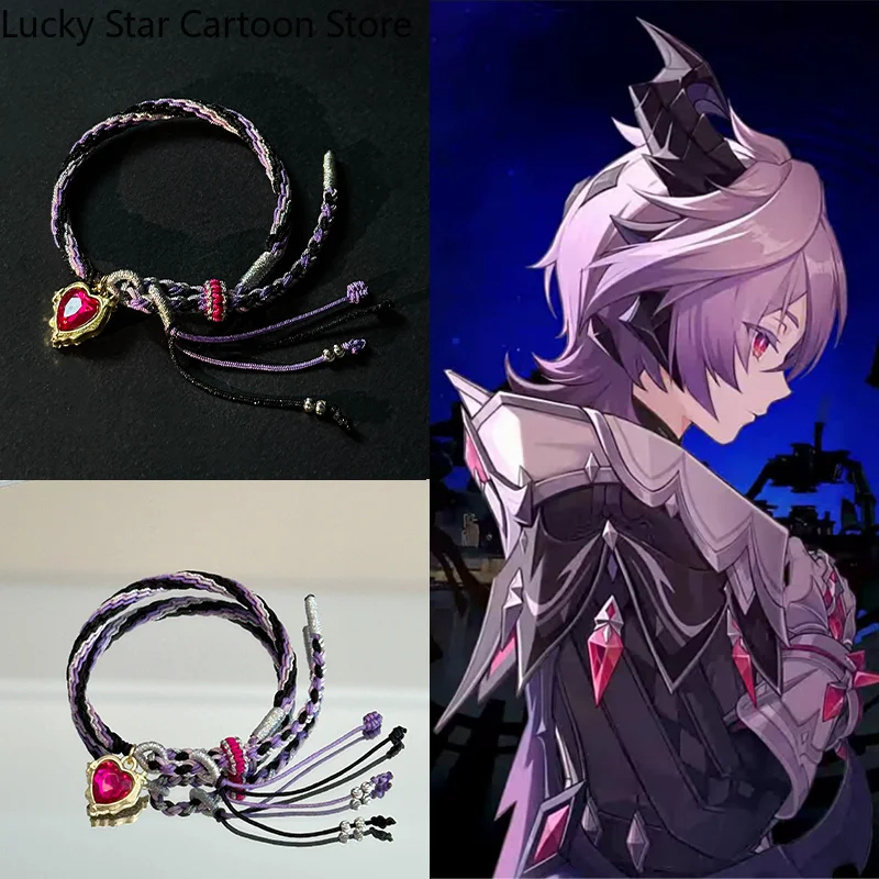 Juego de moda Genshin Impact Durin Cosplay pulseras de cuerda de mano hechas a mano accesorios de cadena de mano accesorios de Anime regalo de Halloween