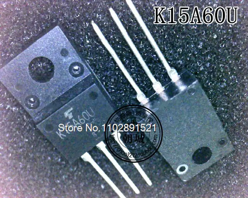 

10PCS/LOT K15A60U TK15A60U 15A 600V MOS TO-220F