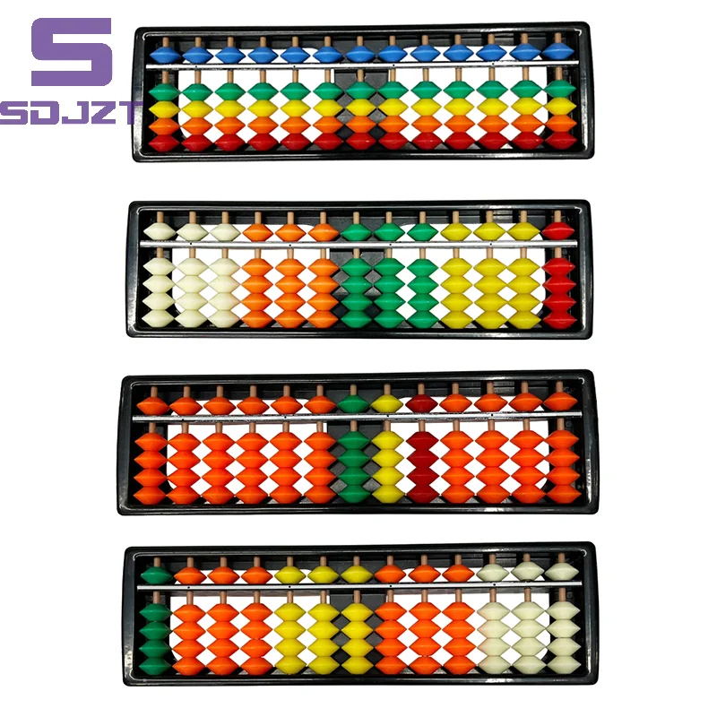13 Digit Rods Standard Abacus Children's Plastic Abacus Soroban Calculator Counting Tool Mathematics Beginners Caculating Toy