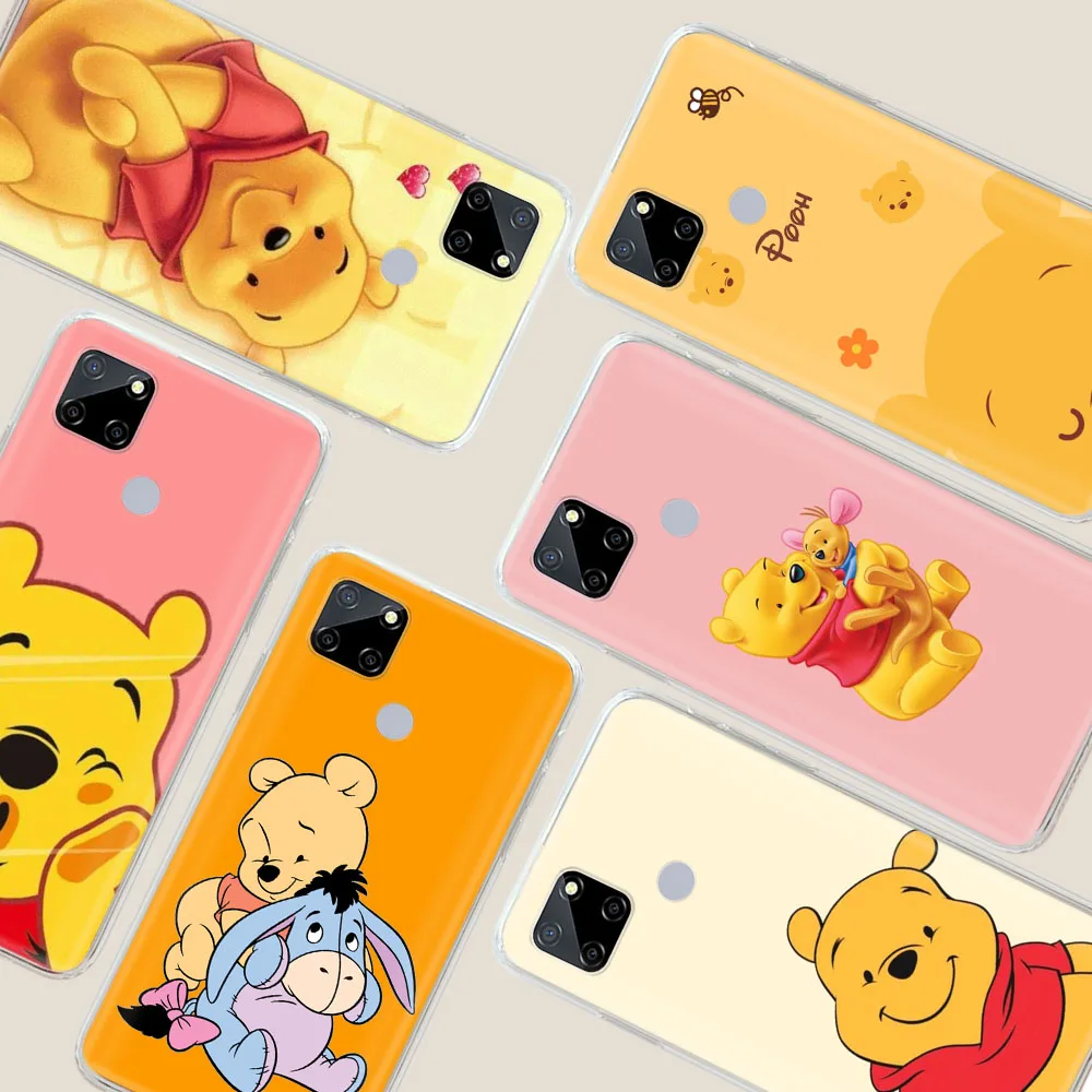 Winnie Pooh Transparent Phone Case for LG VELVET G8 ThinQ G8X K62 K42 K61 K52 K92 Q61 Q60 Q52 V40 V50 V60 THINQ5 Protected Cover