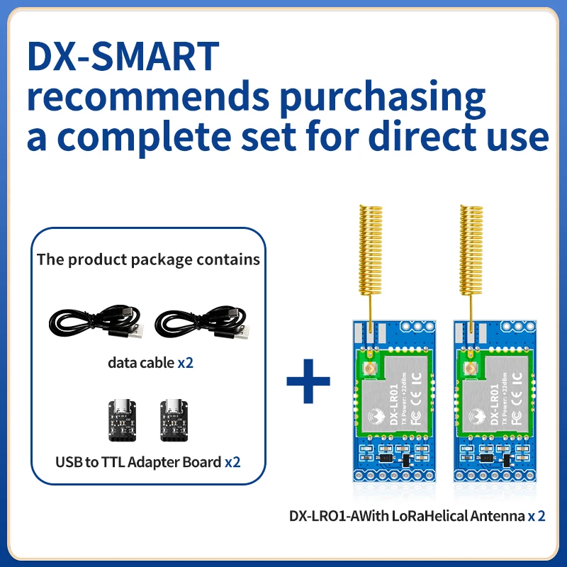 LoRa Module DX-SMART LRO1-A Series base model DIP LoRaWAN 433MHz 22dBm IPEX/Stamp Hole Wireless Module Watchdog TTL/RSSI/LBT