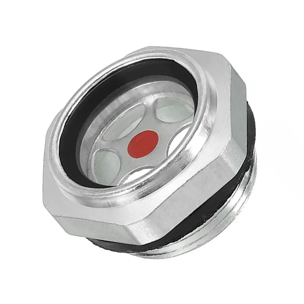 Air Compressor Oil Sight Glass M27*1.5 Aluminum Oil Level Gauge Metalworking Equipment Replacement Parts Air Compressor Accessor
