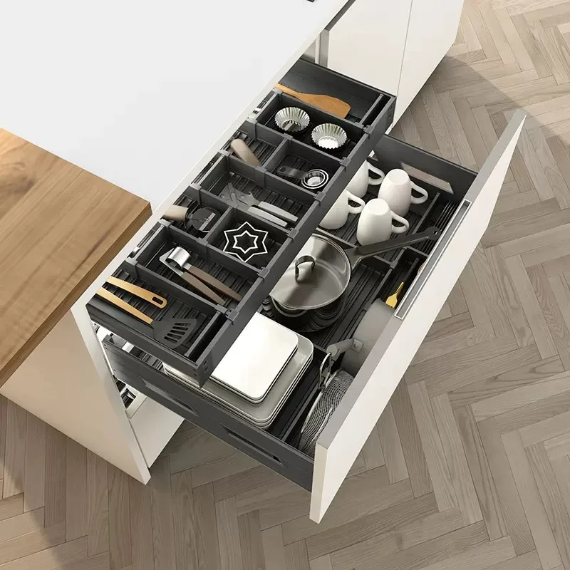 

Basket Kitchen Cabinets Double Drawer Dish Basket Dish Cupboard Submarine Storage Inner Shelf