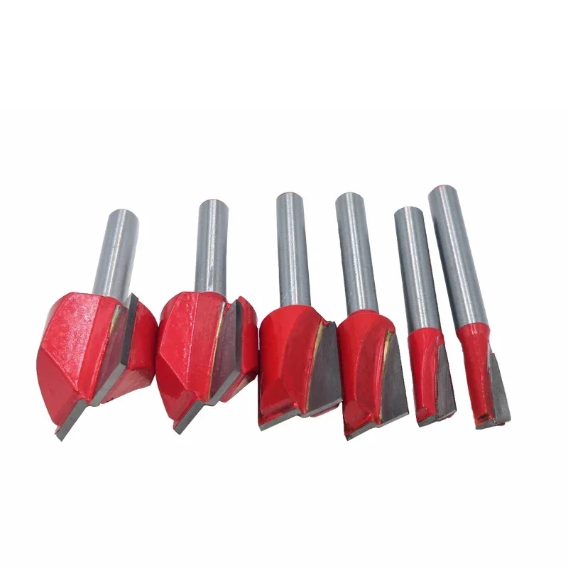 1/4 Shank Wood Cleaning Bottom Bit Straight Router Clean Milling Cutter Woodworking Bits Power Machine