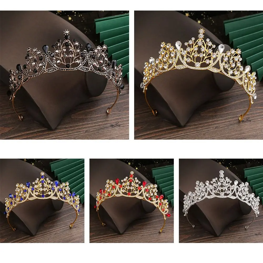 Princess Crystal Tiaras and Crowns Headband Kid Girls Bridal Prom Crown Wedding Party Accessiories Hair Jewelry