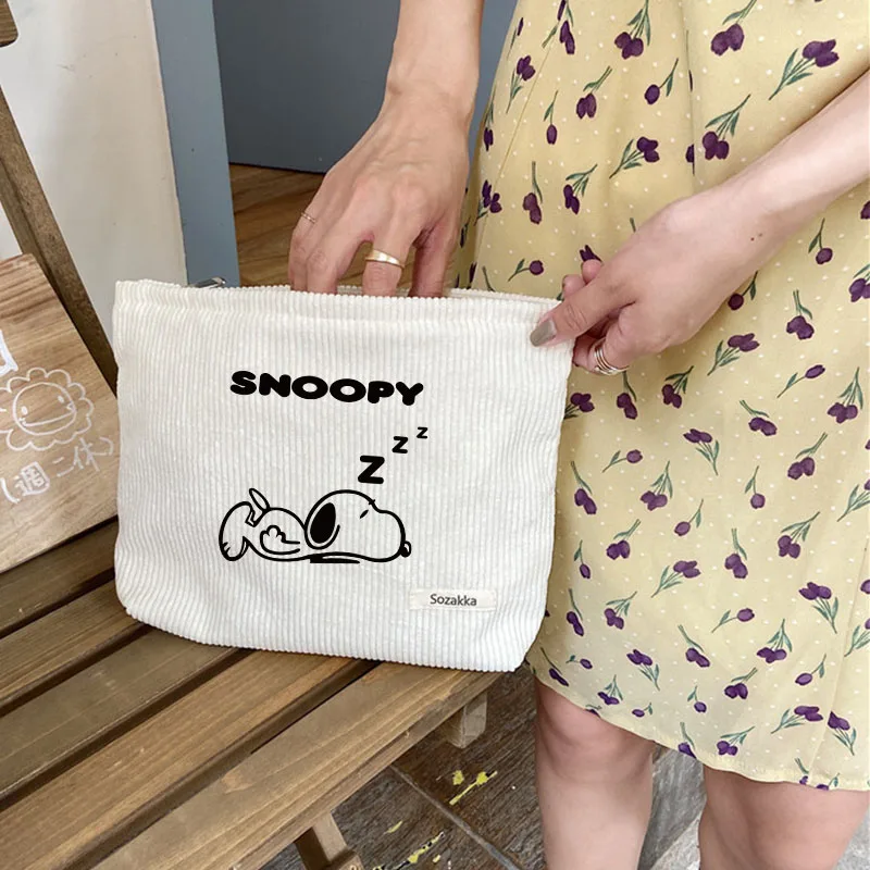 Snoopies Dames Cosmetische Tas Organisator Vrouwelijke Toilettassen Make-up Case Opbergtas Dame Leuke Organisator Tas Reizen Zakken met Rits