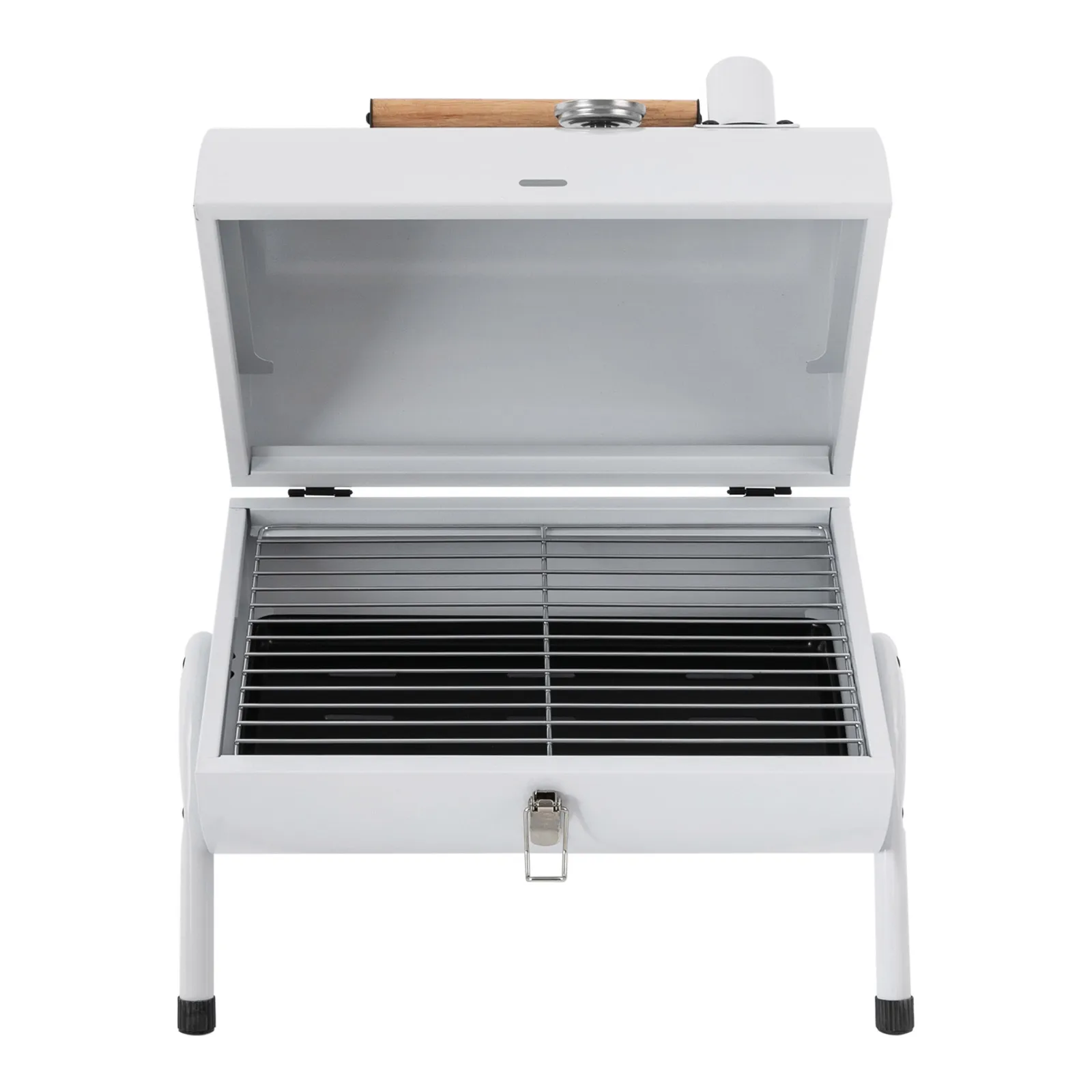 

Портативный угольный гриль с термометром, кухонная зона 15620,47 дюйма, складная конструкция для барбекю и пикников