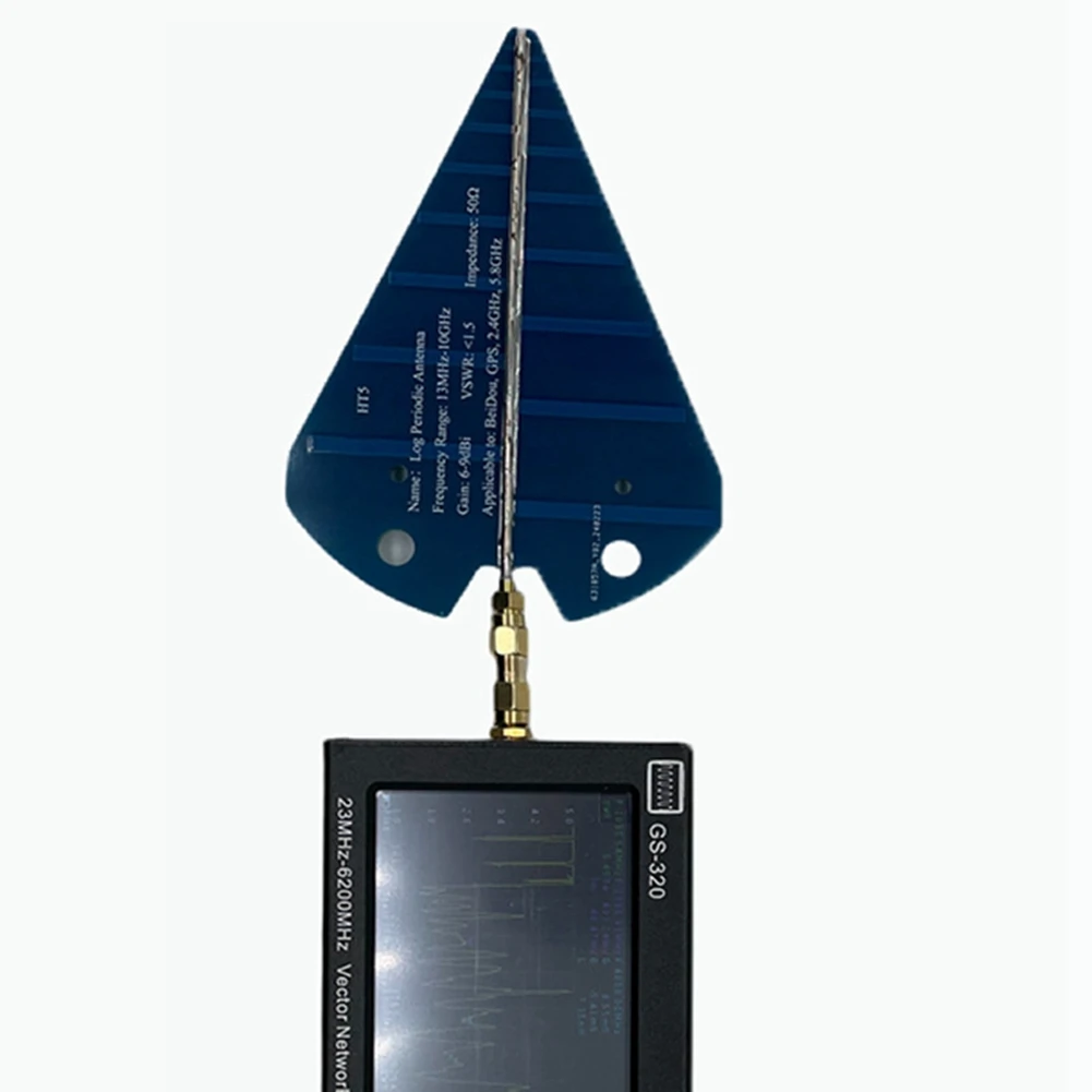 

ABJU HT5 Журнальная периодическая антенна 1,3–10 ГГц с высоким коэффициентом усиления 6-9 дБи, 50 Ом, широкополосная тестовая антенна для VHF UHF SHF Beidou GPS