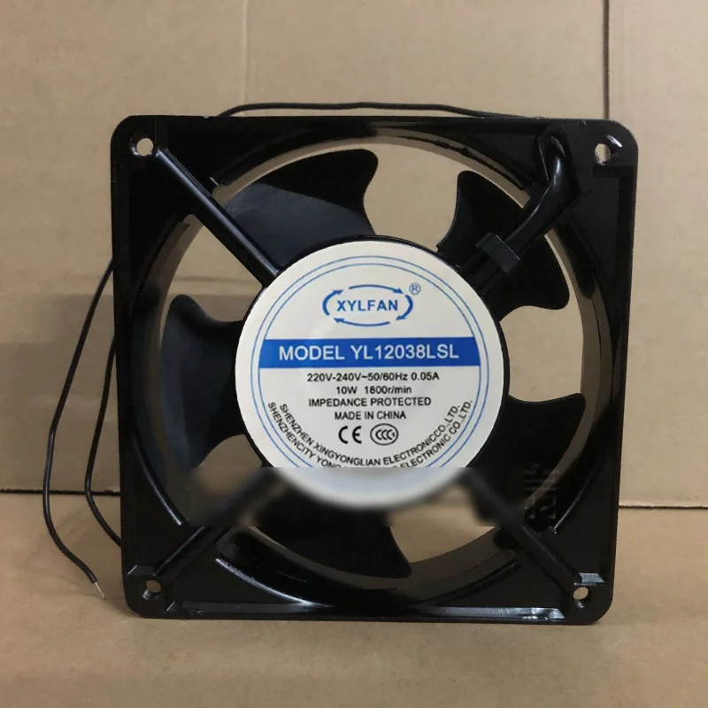 

M New XYLFAN YL12038LSL 220V 0.05A 10W aluminum shell cooling fan#QW