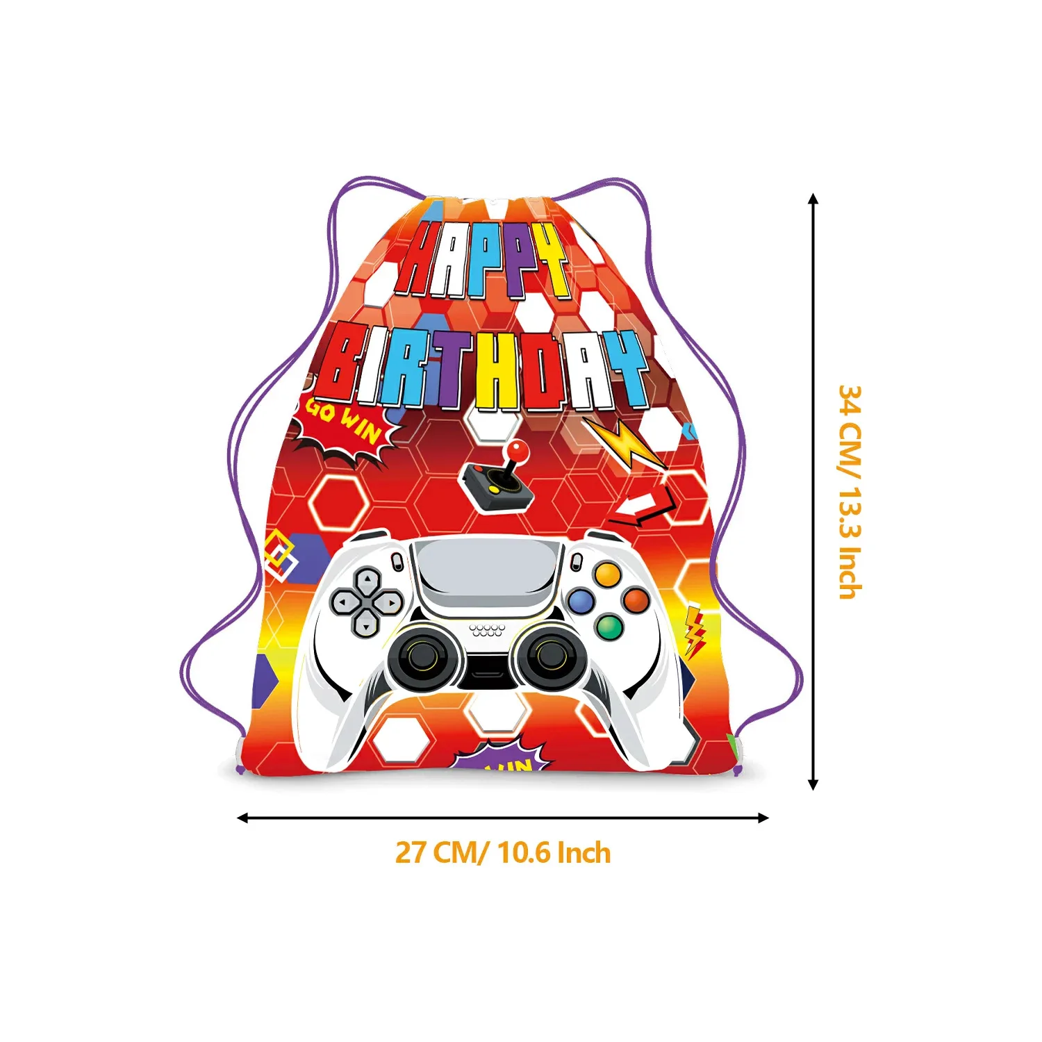 6/36Pcs Gamepad Geburtstag Party Vlies Stoffe Videospiel Kordelzug Geschenke Beute Taschen Glücklich Baby Dusche schmücken Mochila – Detail 3