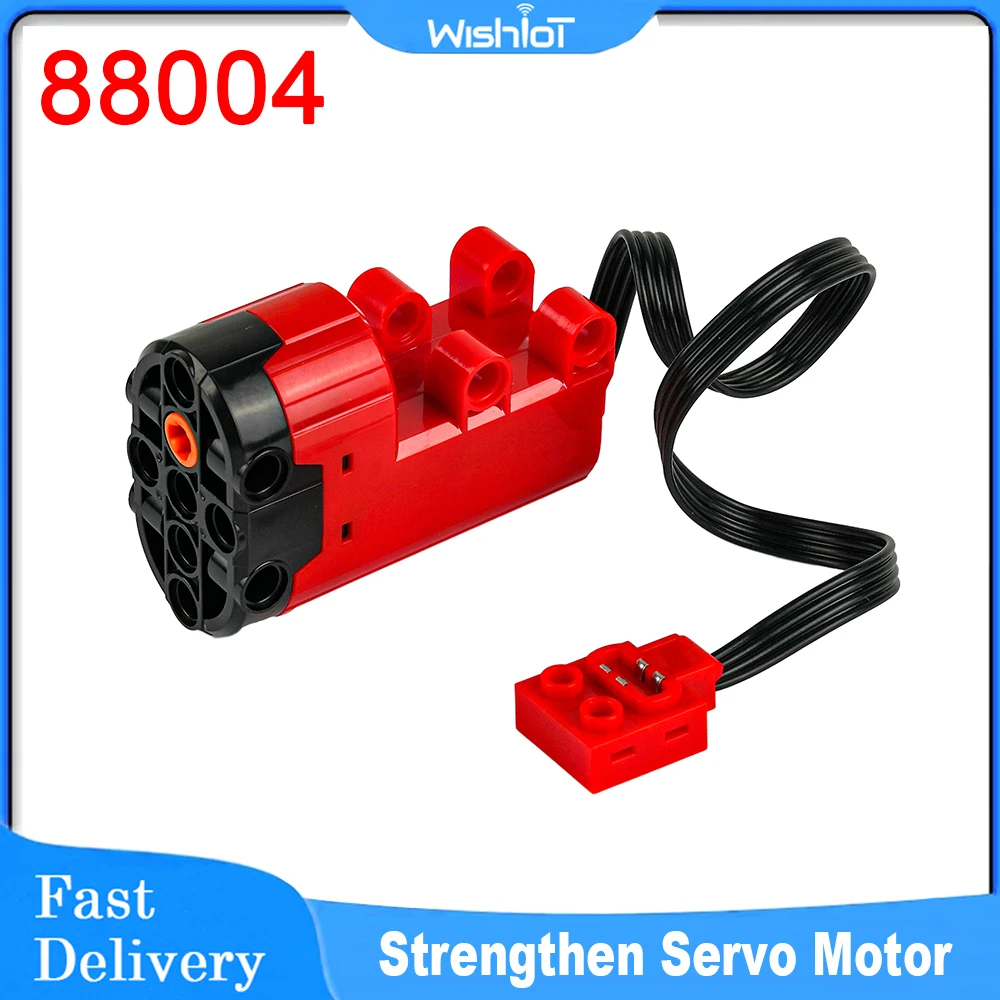 88004 Building Blocks Servo Motor 7.4V Steering Power Remote Control Motor MOC Technology Machinery for DIY Car Truck Power Up