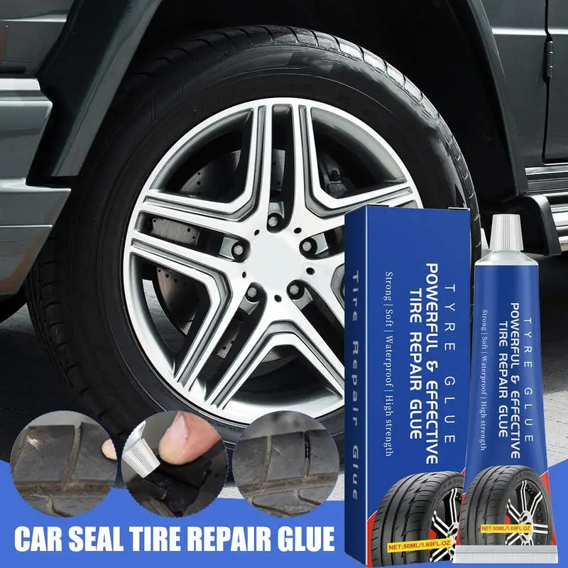 Tire Plug Glue Tire Sealant 50ml Rubber Cement Glue Tire Leak Sealant Tire Repair Tools Tire Sealant For Car Motorcycle Truck