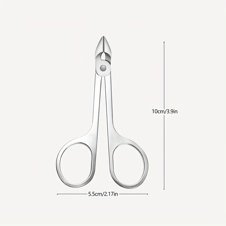 ‌Stainless Steel Nail Scissors Sharp Edge Cuticle Trimmer Durable Manicure Tool‌