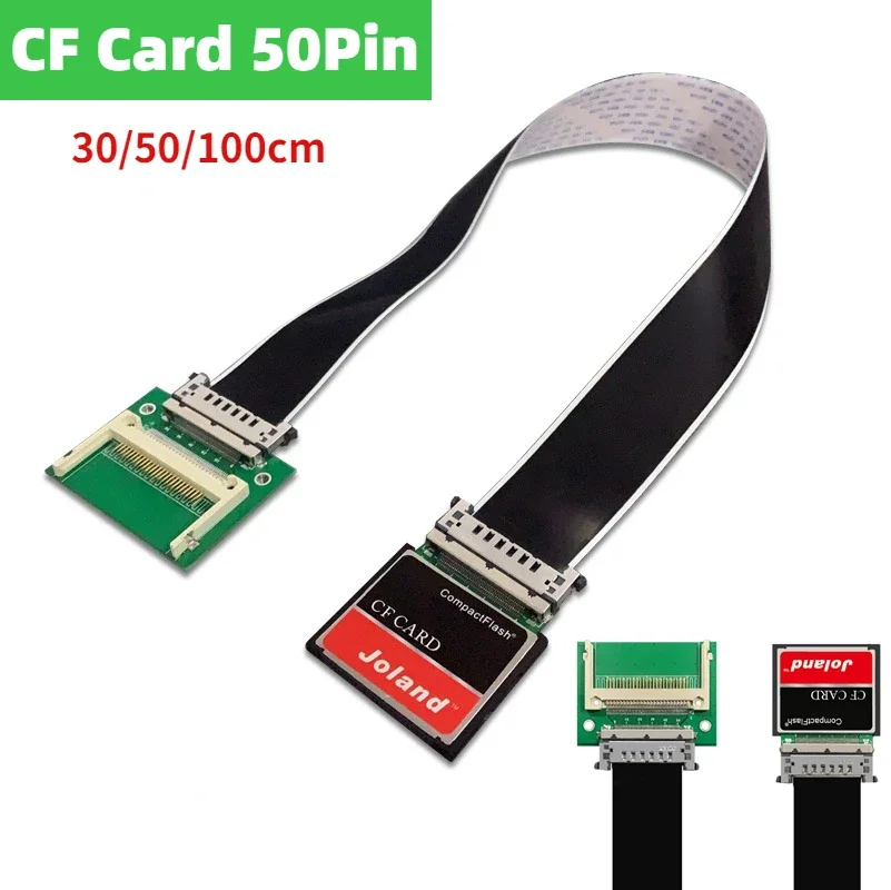 Imagem -02 - Ffc Flexível cf Compact Flash Card 50pin Extensão Cabo Máquina Controle Industrial Ferramenta de Teste Equipamento Armazenamento de Dados Cartão de Memória