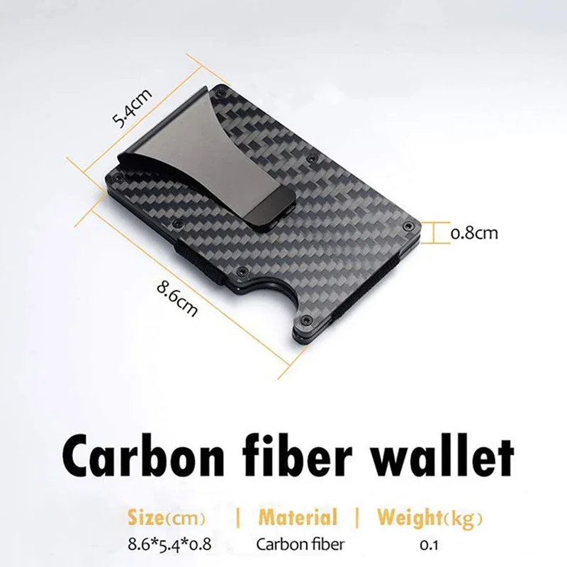 Men's Multi-functional Card Holder Anti Magnetic Metal Aluminum Card Case Anti-theft RFID Credit Wallet Bag Cash Bank Package