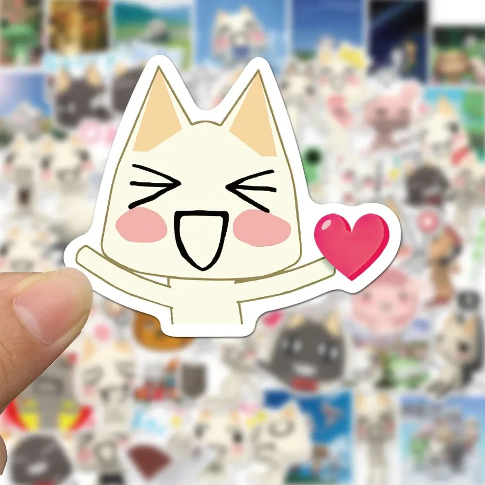 10/30/50pcs Cartoon Toro Inoue Cat Stickers Aesthetic Kawaii Cartoon Decal Waterproof DIY laptop Car Stationery Kids Sticker Toy