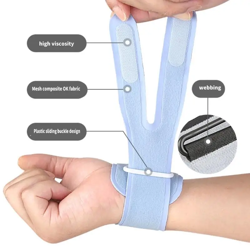 652F Adjustable Elastic Wrist Brace Light Weight Breathable Wrist Support Wrap For Weightlifting Basketball Tennis Badminton
