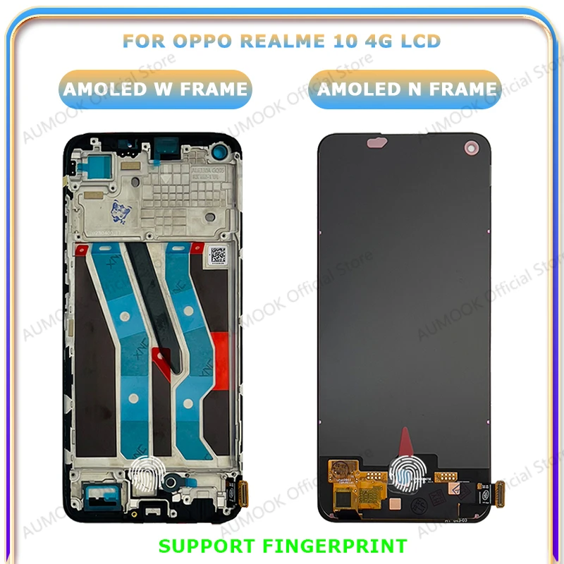 6,4-calowy wyświetlacz AMOLED LCD do Oppo Realme 10 4G RMX3630 Wyświetlacz LCD Ekran dotykowy Digitizer Zespół z częściami zamiennymi ramy — zdjęcie produktu 5