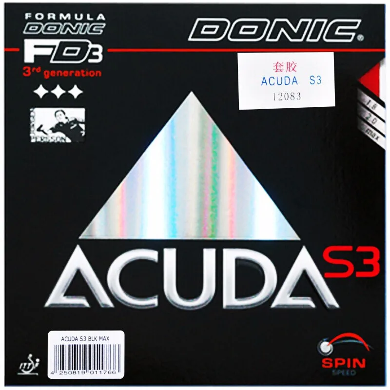 

DONIC ACUDA S3 Table Tennis Rubber Made in Germany Spin All-around pimples in with sponge ping pong tenis de mesa