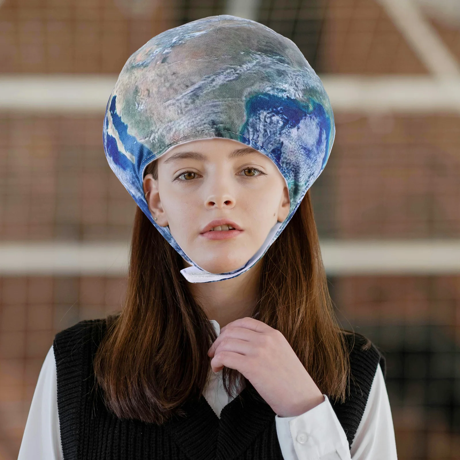 

Cartoon Planet Headgear Creative Astronomy Party Hat for Kids Adults Space Theme Event Photography Prop Stage Performance