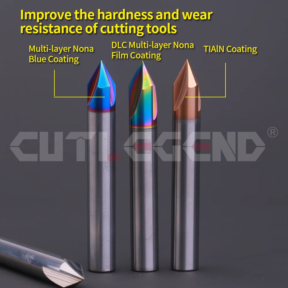 Carbide Chamfer Milling Cutter 60° 90° 120° Degree Corner Countersink Chamfering Mill Deburring 3 4 6 8mm Edges V Groove Router