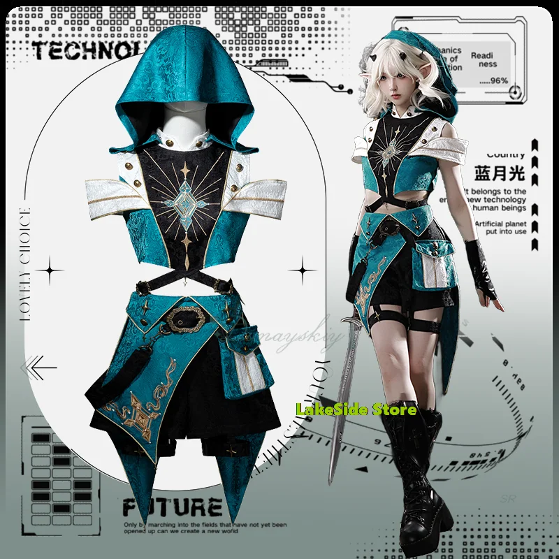 

Traveler Prince Gothic Shorts Hooded Top 2025 Autumn New Lolita Handsome Two piece Full Set Halloween Cosplay Suit