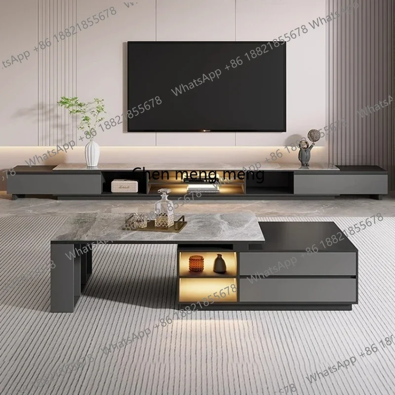 Modern Luxury  Universal Tv Stand Adjustable Coffee Table Living Room Tv Stand Designer Showcase Mueble Para Televisor Furniture