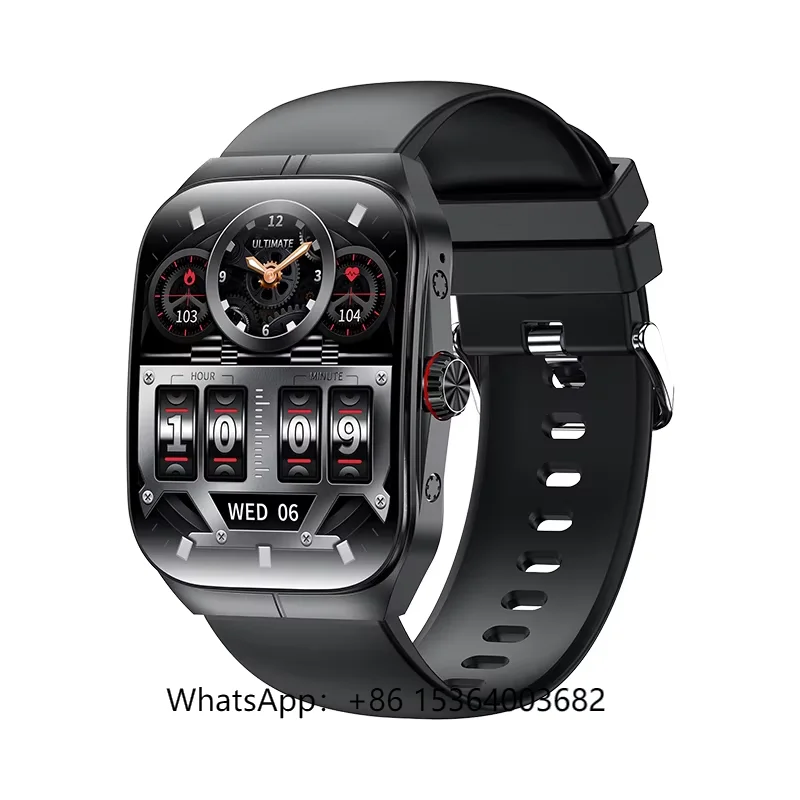 

1,95-дюймовый изогнутый Amoled-экран для мужчин и женщин, умные часы Reloj HK80 с функцией пользовательских циферблат для звонков BT