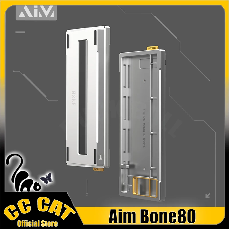 

Чехол для механической клавиатуры Aim Bone80, Wooting 80He, печатная плата, магнитный переключатель из алюминиевого сплава, чехол для клавиатуры на заказ, аксессуары для ПК и геймеров