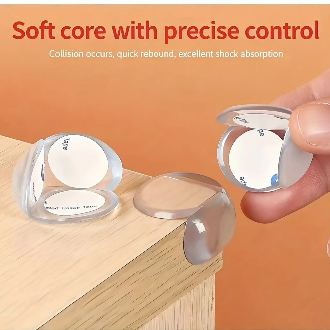 Silicone Corner Guards for Tables & Chairs - Soft Edge Protectors for Child Safety