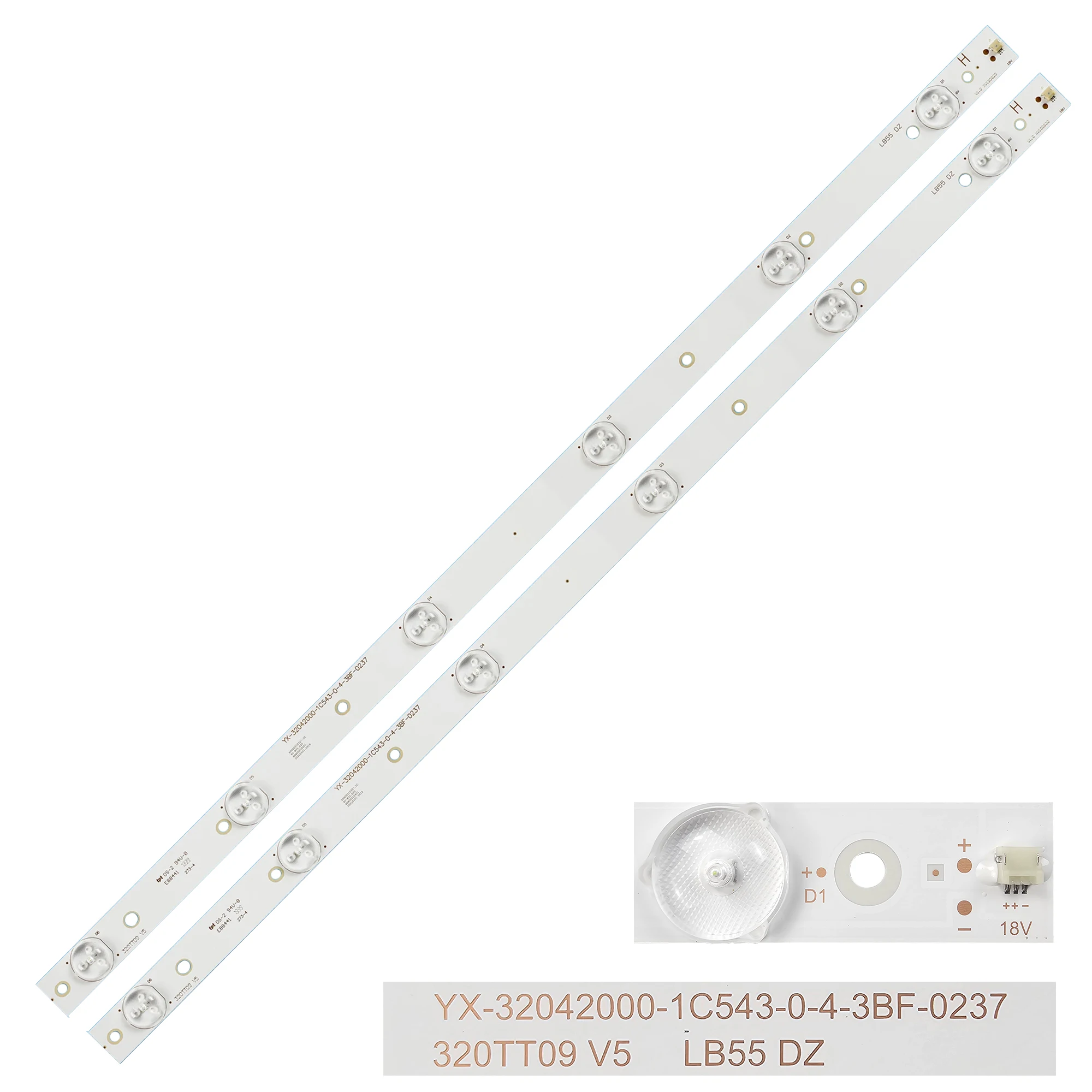 Светодиодная подсветка 6LED для 320TT09 V5 V4 V6 32PFL3188T 32PFL3088H 32PHG4109 32PFL5708 32PHH4109 32PFL3138H TPT315B5-DXJSFE 32PFL3178