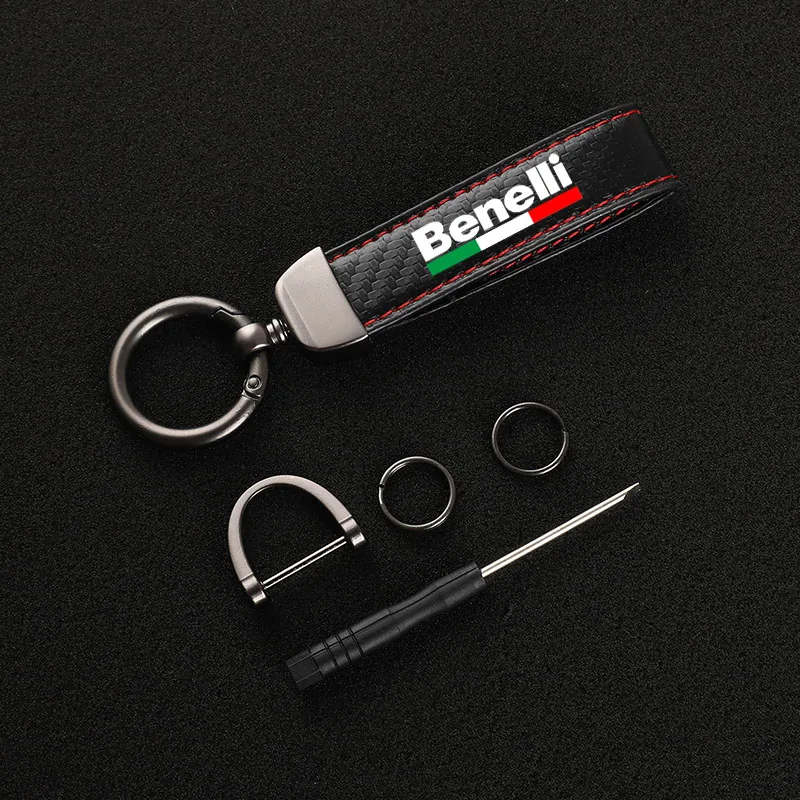 Porte-clés de moto en fibre de carbone de haute qualité, porte-clés pour Benelli Imperiale 400, TRK502, BN302, TNT125, 300, BJfemale