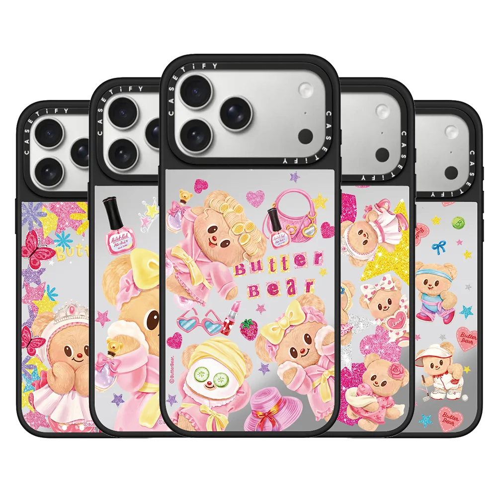 

CASETiFY Butter Bear My Day VLOG Series Phone Case for iPhone 16 17 15 14 13 Pro Max Air Plus Magnetic Protect Cover