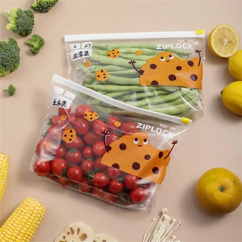 

Moistureproof Storage Bag Box Refrigerator Fruit Vegetable Zipper Preservation Bag Refrigerator Fruit Zipper Bag