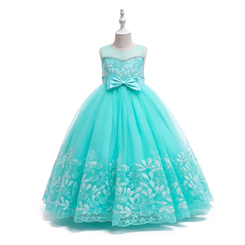 Long Fairy Tale Princess Skirt Fluffy Girl Hosting Performance Costume Gift Dress Runway Show Mesh Embroidered Ball Gown Events