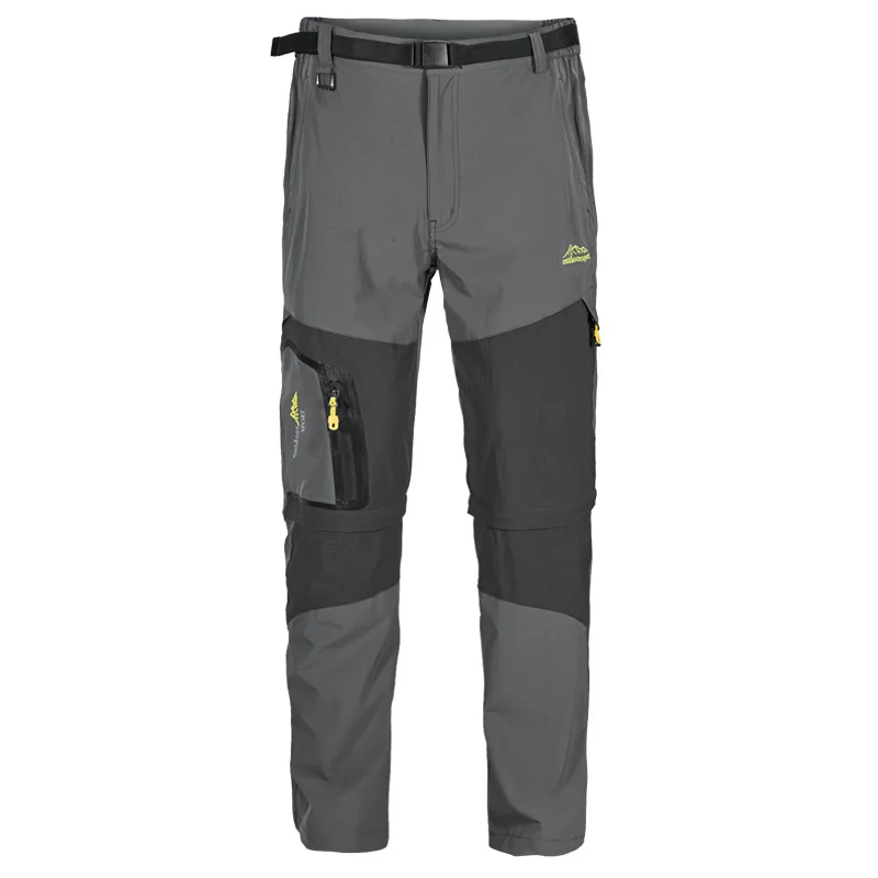 

Men's Summer Hiking Pants High Elasticity Quick Drying Ultralight Breathable Two-pants Detachable Outdoor Sports Trousers