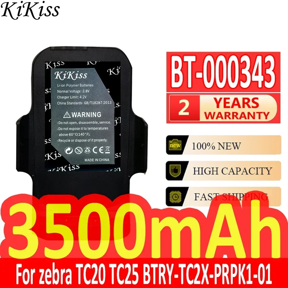 

KiKiss Battery 3500mAh BT-000343 For zebra TC20 TC25 BTRY-TC2X-PRPK1-01 BTRYTC2XPRPK101