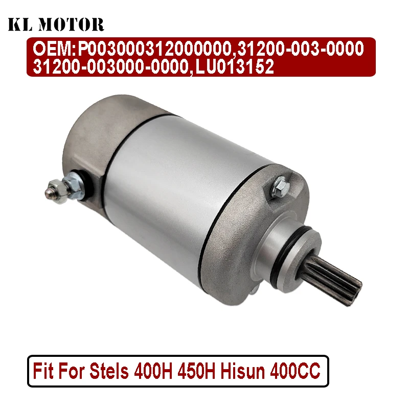 Starter Motor For Stels 400H 450H Hisun 400CC 31200-003-0000 P003000312000000 LU013152 QUAD GO KART