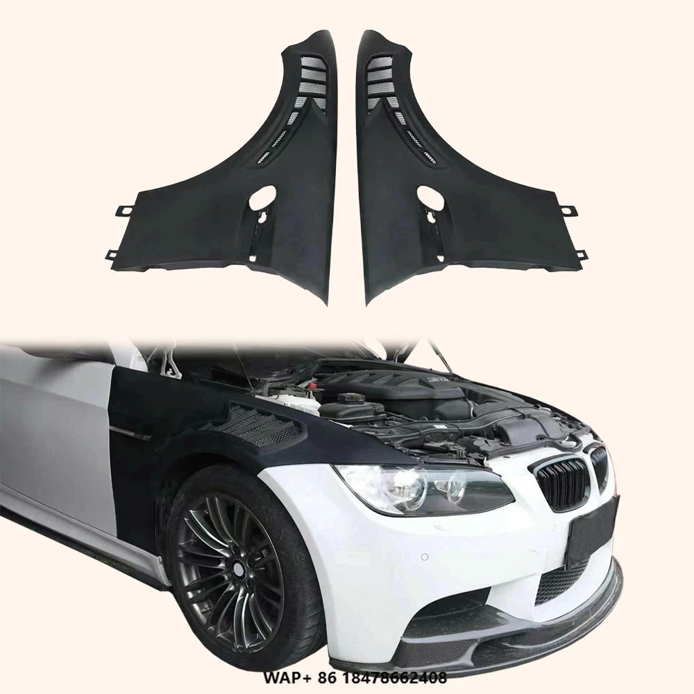 For  3 Series E92 Real M3 Coupe 2006-13 RS Style Fiberglass Front Fender