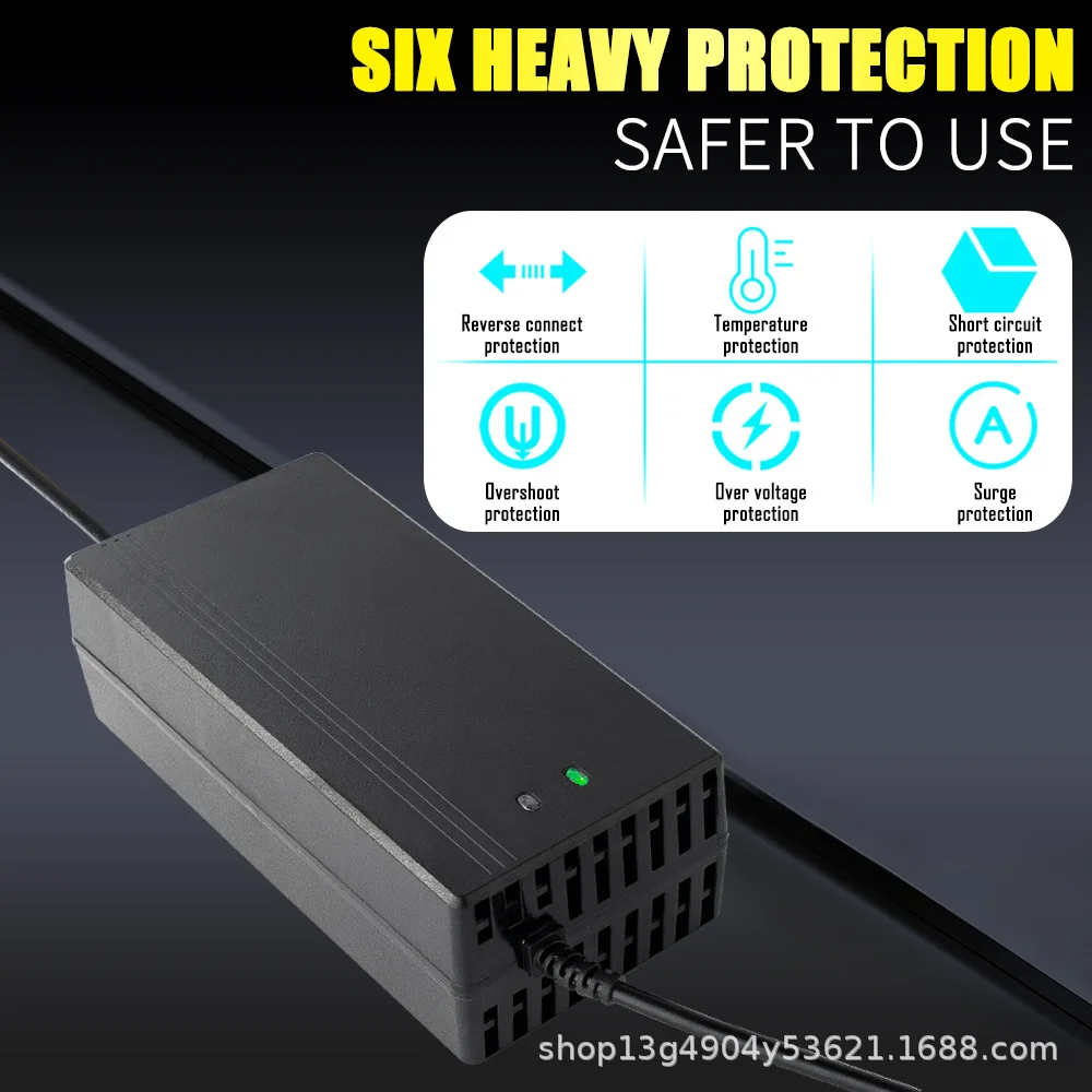 شاحن بطارية سريع ذكي مع شاشة OLED ، بطارية LiFePO4 ، تستخدم لـ 24S ، 72V ، 8A ، 47 V ، 8A