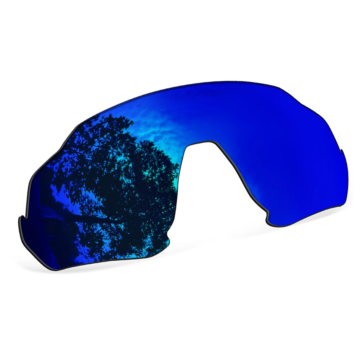 Deep Blue Polarized Replacement Lenses for Oakley Flight Jacket OO9401 Sunglasses