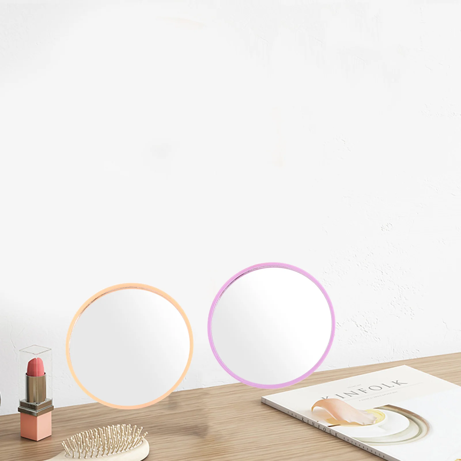 

24 Pcs Portable Makeup Mirror Light Round Compact Travel Vanity Mirrors