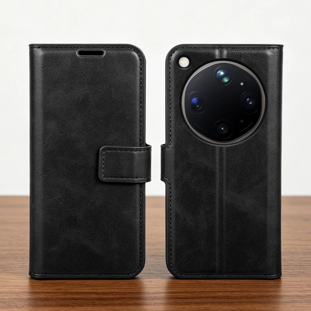 Premium Calf Leather Flip Case For OPPO Find X9 Ultra Pro A6 A6X A6S A6T F31 Pro Reno 16 15 F 16 FS 15FS Phone Case Cover X9Pro