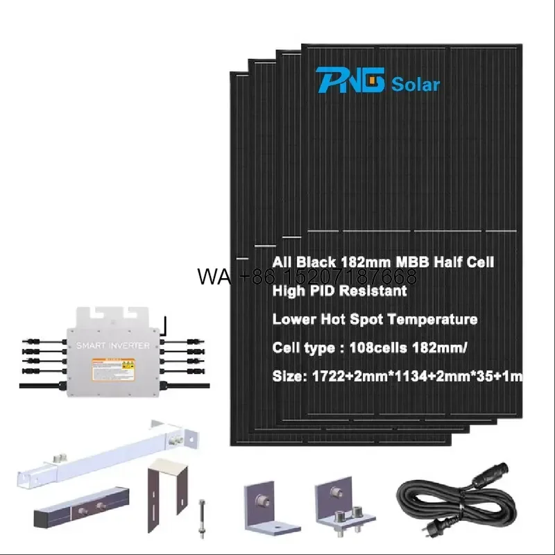 Wmwmnu for PNG Home Balcony Solar Power System 800W Monocrystalline Silicon Plug and Play for Germany Market Featuring Half