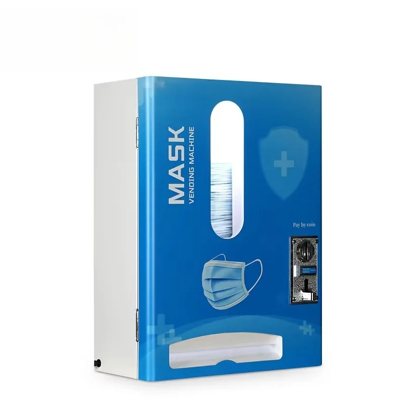 Customizable Small Mini Wall Mounted Coin Operated Facemask Face Masks Vending Machine Dispenser